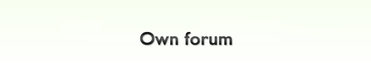 own forum