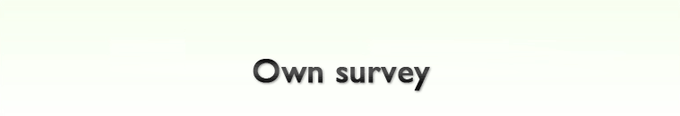 Own survey